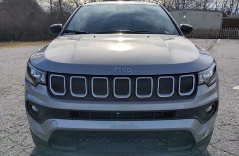 2022 Jeep Compass front view on the road