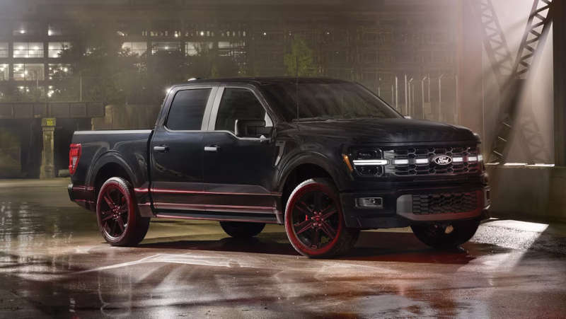 An exterior front quarter view of the 2025 Ford F-150 STX